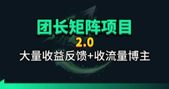 【团长合作2.0】视频矩阵项目_招发手矩阵+剪辑师，共赢项目【揭秘】-淘金社:轻创终点站