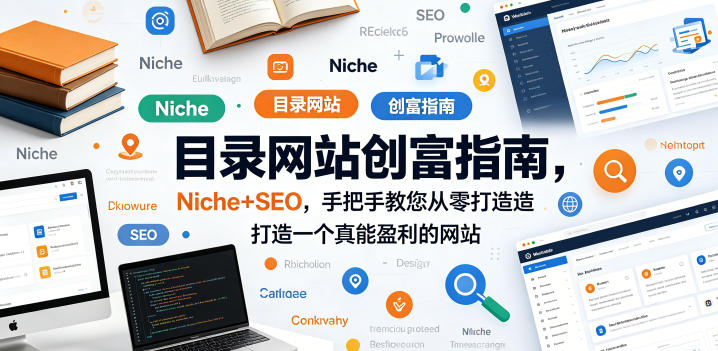 目录网站创富指南，Niche+SEO，手把手教您从零打造打造一个真能盈利的网站【原创双语字幕】-淘金社:轻创终点站