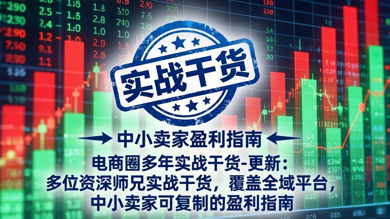 电商圈多年实战干货-更新5月10：多位资深师兄实战干货/覆盖全域平台，中小卖家可复制的盈利指南-淘金社:轻创终点站