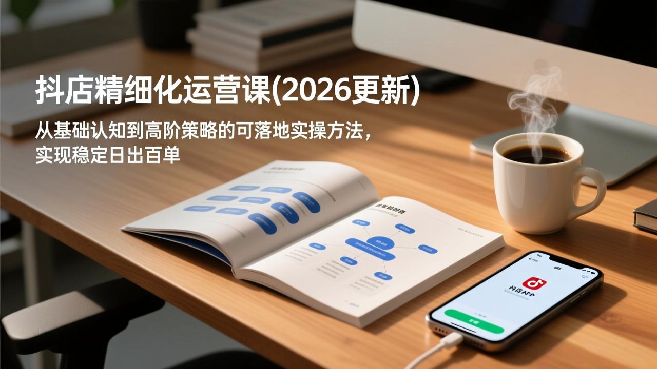 抖店精细化运营课(更新5月-淘金社:轻创终点站
