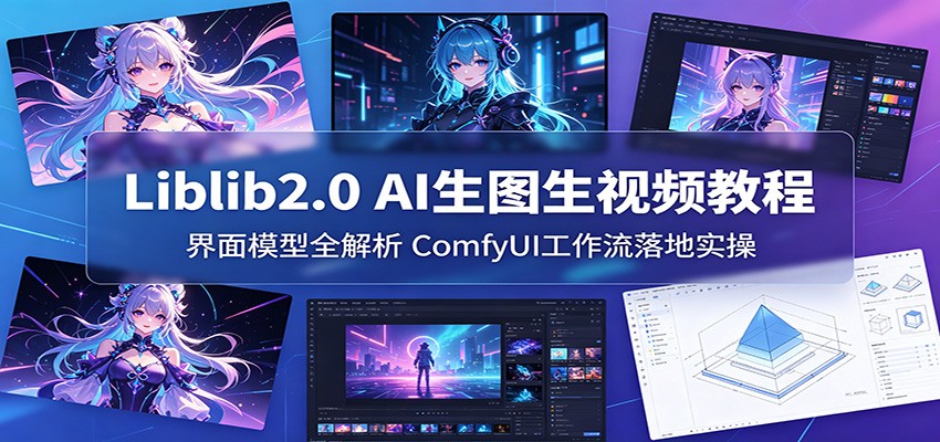 Liblib2.0 AI生图生视频教程：界面模型全解析，ComfyUI工作流落地实操-淘金社:轻创终点站
