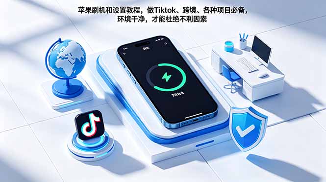 苹果刷机和设置教程，做Tiktok、跨境、各种项目必备，环境干净，才能杜绝不利因素-淘金社:轻创终点站