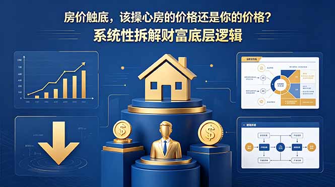 付费文章：房价触底，该操心房的价格还是你的价格？系统性拆解财富底层逻辑-淘金社:轻创终点站