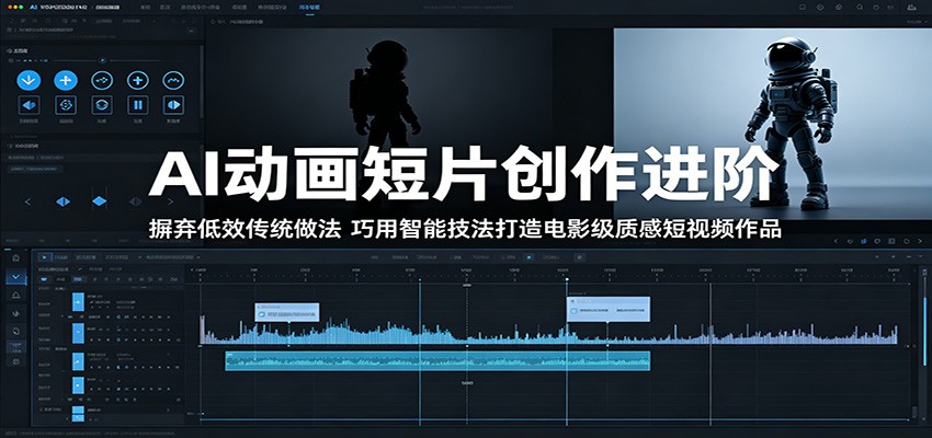 AI动画短片创作进阶:摒弃低效传统做法,巧用智能技法打造电影级质感短视频作品-淘金社:轻创终点站