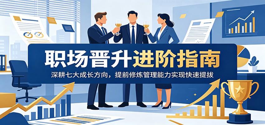 职场晋升进阶指南:深耕七大成长方向,提前修炼管理能力实现快速提拔-淘金社:轻创终点站