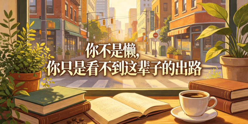 付费文章：你不是懒，你只是看不到这辈子的出路-淘金社:轻创终点站
