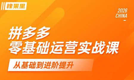 仙道电商·拼多多零基础运营实战课-淘金社:轻创终点站