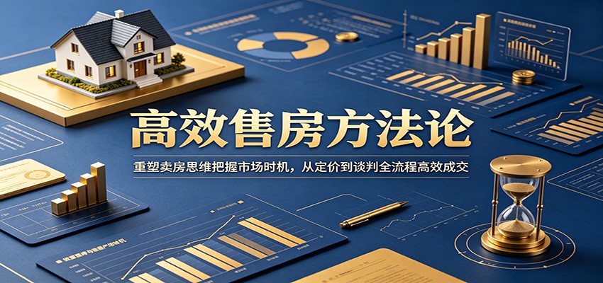 高效售房方法论:重塑卖房思维把握市场时机,从定价到谈判全流程高效成交-淘金社:轻创终点站