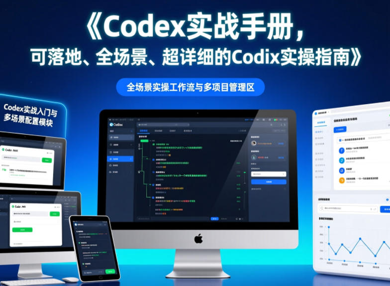 Codex实战手册,可落地、全场景、超详细的Codex实操指南-淘金社:轻创终点站