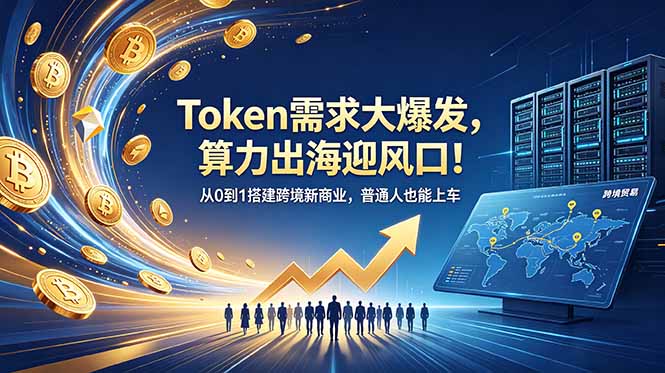 Token需求大爆发，算力出海迎风口！从0到1搭建跨境新商业，普通人也能上车-淘金社:轻创终点站