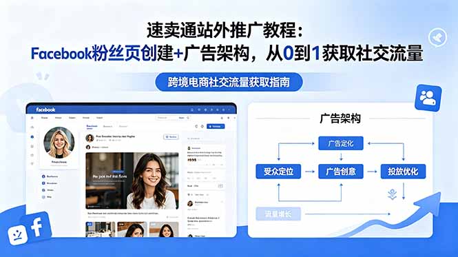 速卖通站外推广教程:Facebook粉丝页创建+广告架构,从0到1获取社交流量-淘金社:轻创终点站