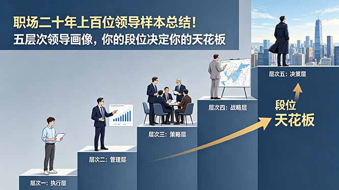 付费文章:职场二十年上百位领导样本总结!五层次领导画像,你的段位决定你的天花板-淘金社:轻创终点站