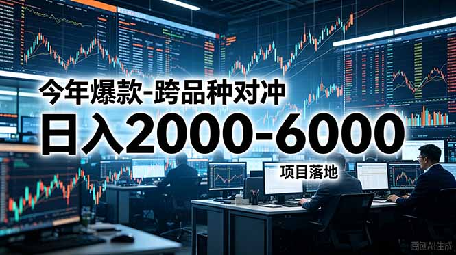 今年爆款-跨品种对冲日入2000-6000,项目落地!-淘金社:轻创终点站