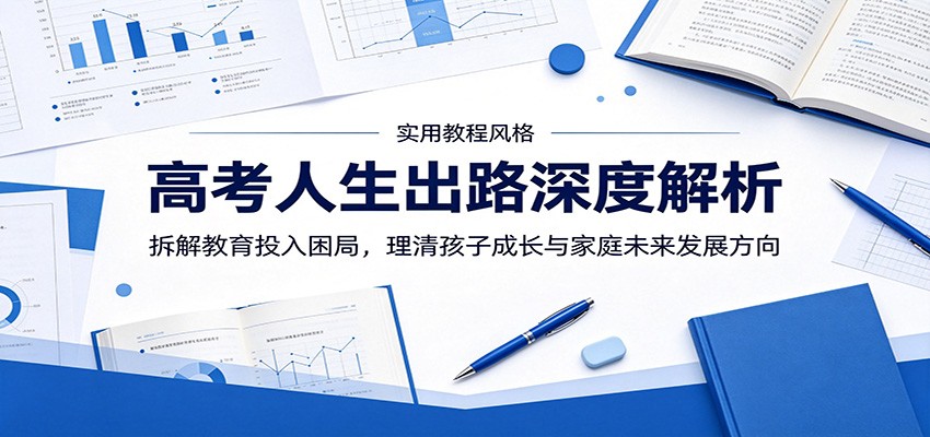 高考人生出路深度解析：拆解教育投入困局，理清孩子成长与家庭未来发展方向-淘金社:轻创终点站