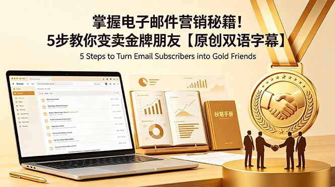 掌握电子邮件营销秘籍！5步教你变卖金牌朋友【原创双语字幕】-淘金社:轻创终点站