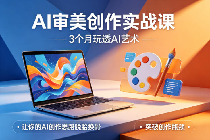 AI审美创作实战课,3个月玩透AI艺术,让你的AI创作思路脱胎换骨,突破创作瓶颈(更新0617)-淘金社:轻创终点站