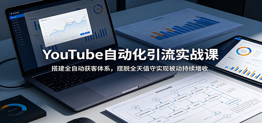 YouTube自动化引流实战课:搭建全自动获客体系,摆脱全天值守实现被动持续增收-淘金社:轻创终点站