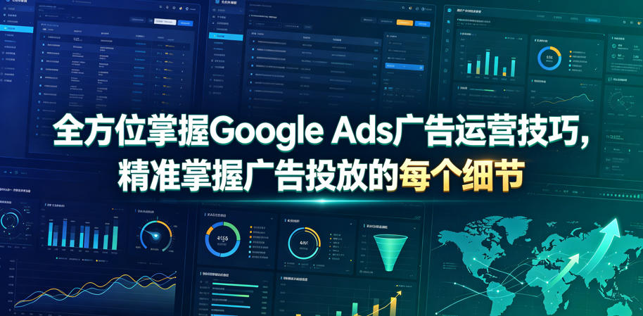 全方位掌握Google Ads广告运营技巧，精准掌握广告投放的每个细节【原创双语字幕】-淘金社:轻创终点站