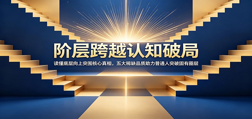 阶层跨越认知破局：读懂底层向上突围核心真相，五大稀缺品质助力普通人突破固有圈层-淘金社:轻创终点站