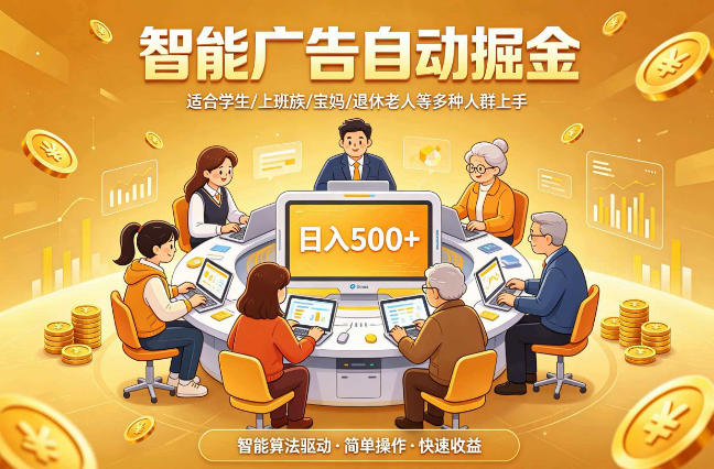 2026年最好做的项目：自动掘金项目，小白轻易上手，单日轻松收入500+【揭秘】-淘金社:轻创终点站
