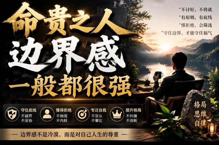 付费文章:命贵之人,边界感一般都很强-淘金社:轻创终点站