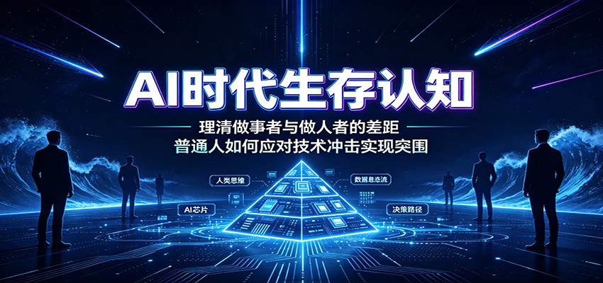 AI时代生存认知：理清做事者与做人者的差距，普通人如何应对技术冲击实现突围-淘金社:轻创终点站