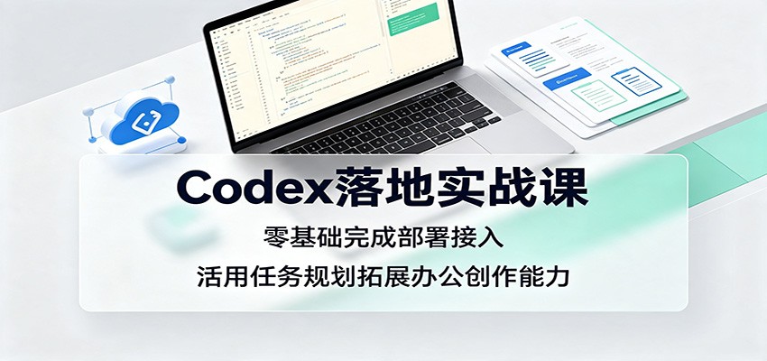 Codex落地实战课:零基础完成部署接入,活用任务规划拓展办公创作能力-淘金社:轻创终点站