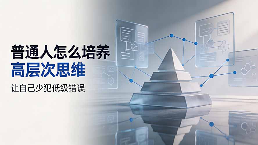 付费文章:普通人怎么培养高层次思维,让自己少犯低级错误-淘金社:轻创终点站