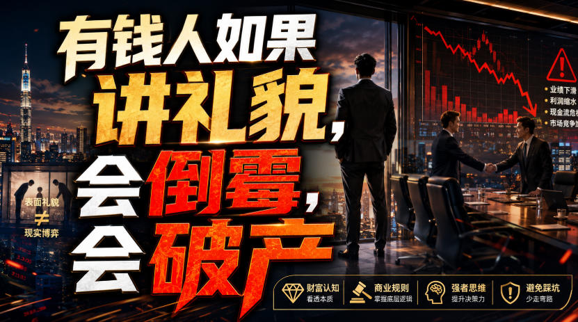 付费文章：有钱人如果讲礼貌，会倒霉，会破产-淘金社:轻创终点站