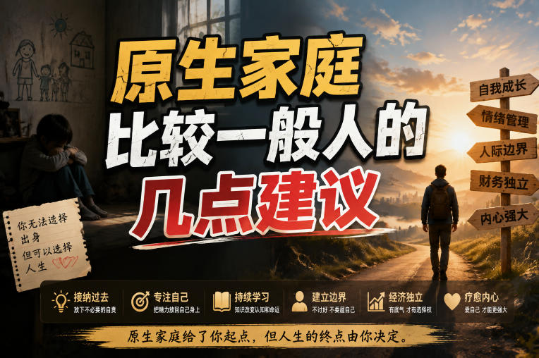 付费文章:给原生家庭比较一般人的几点建议-淘金社:轻创终点站