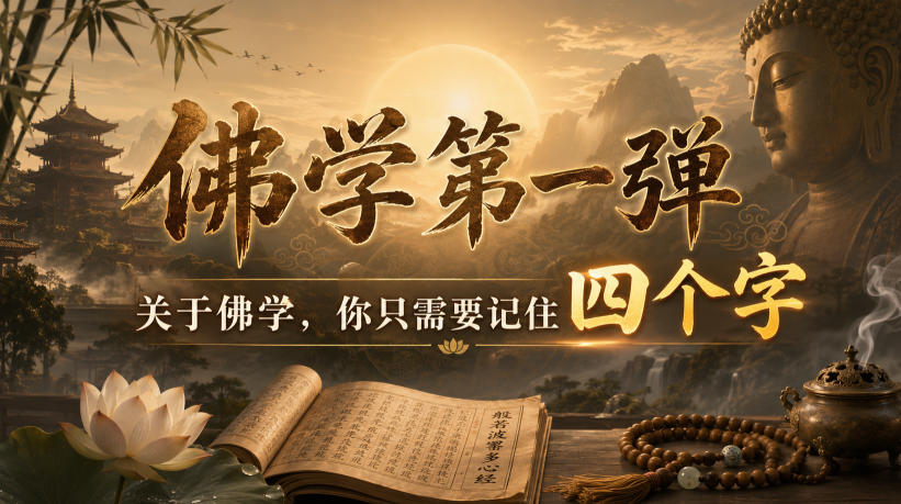 付费文章:佛学第一弹,关于佛学,你只需要记住四个字-淘金社:轻创终点站